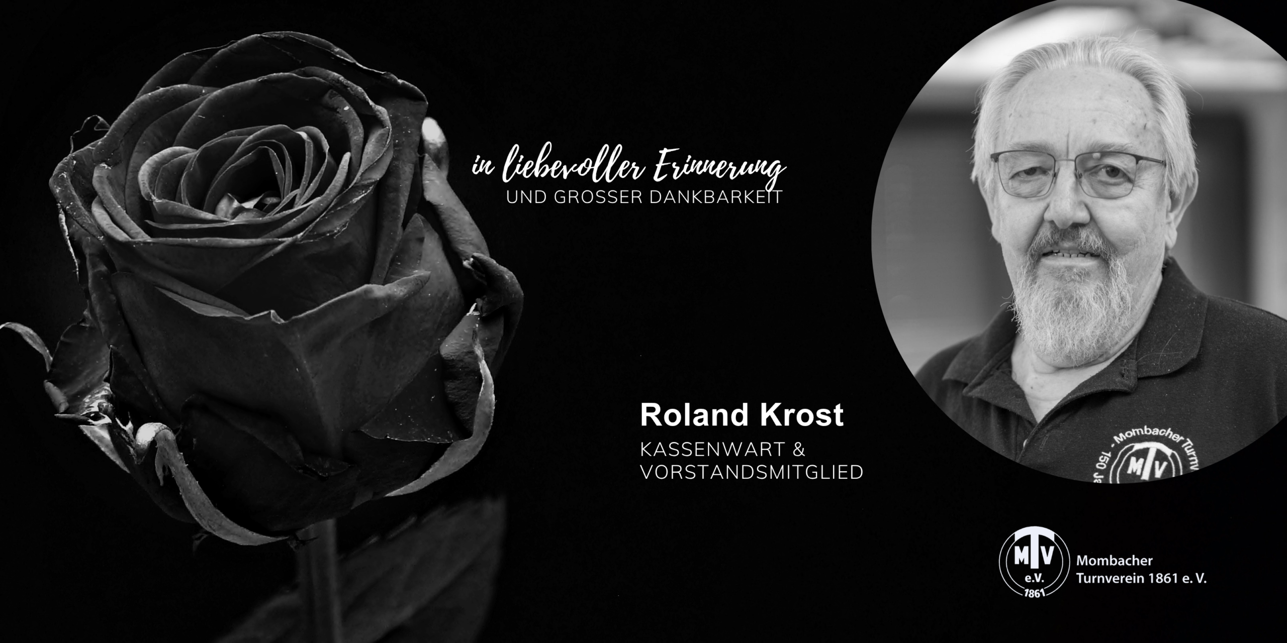 Abschied von unserem langjährigen Kassierer Roland Krost